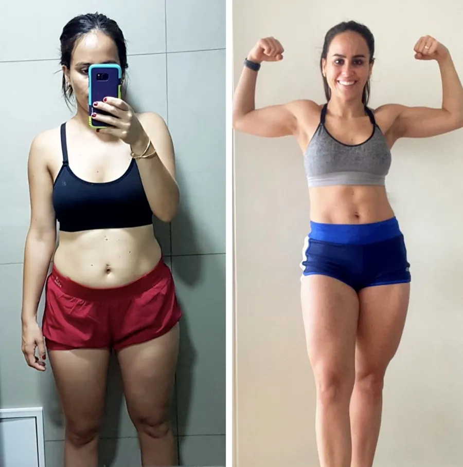 Reset 90 · antes y después reales de clientas